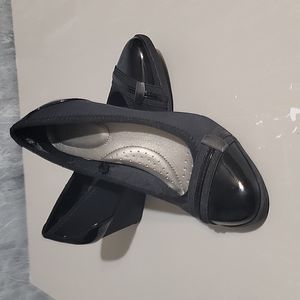 Time&Tru Women's Black Wedge Heels Size 7.5